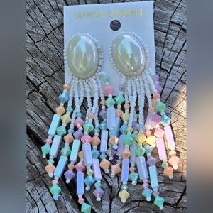 Vintage 80s Southwestern Style Dangle Earrings